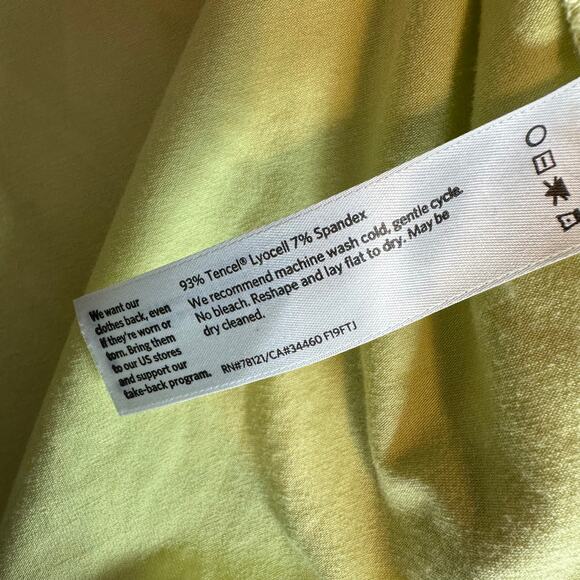 Eileen Fisher Oversized Small Yellow Tencel Blend Crewneck Sweater Sweatshirt - Picture 7 of 7